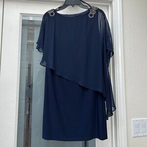 Cocktail dress navy blue EUC